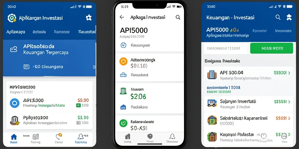 Tampilan antarmuka aplikasi Investasi yang modern dan intuitif.