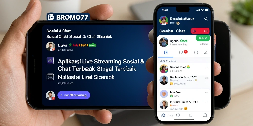 Antarmuka BROMO77 menampilkan Live Streaming yang interaktif dan menarik.