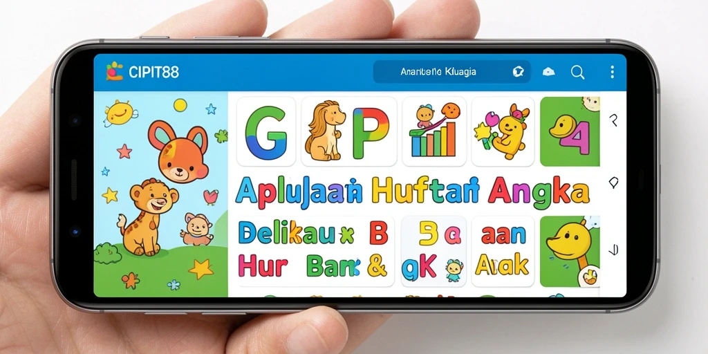 Tampilan antarmuka CIPIT88 yang interaktif dan ramah anak.